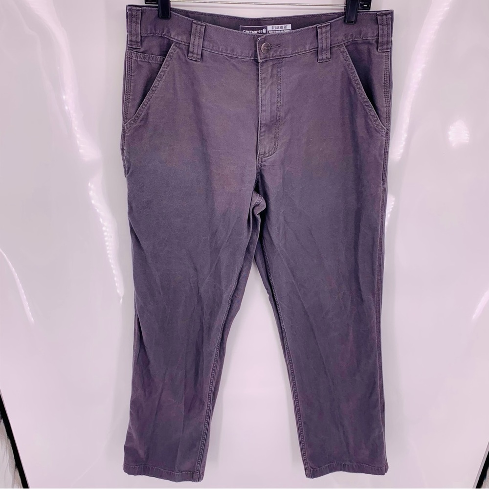 Carhartt Rugged Flex Relaxed Fit Canvas Work Pant Mens Size 34 x 34